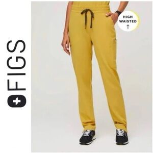 FIGS. Limited edition, women’s light gold, high waisted, yola scrub pants.